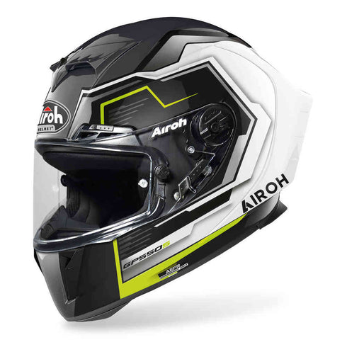 CASCO AIROH HELMET GP550 S RUSH WHITE YE